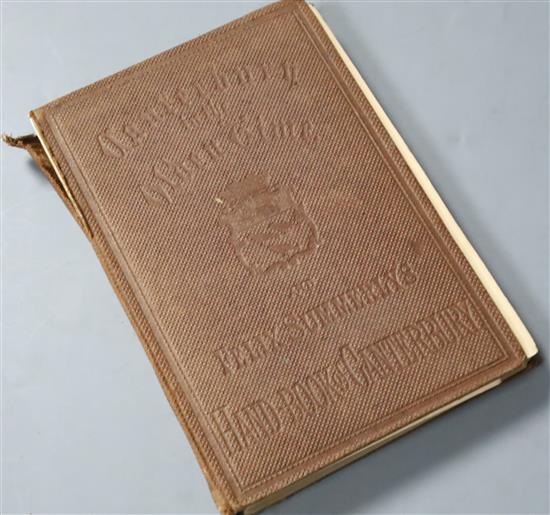 CANTERBURY: Brent, John - Canterbury in the Olden Time, from The Municipal Archives and Other Sources and Felix Summerlys